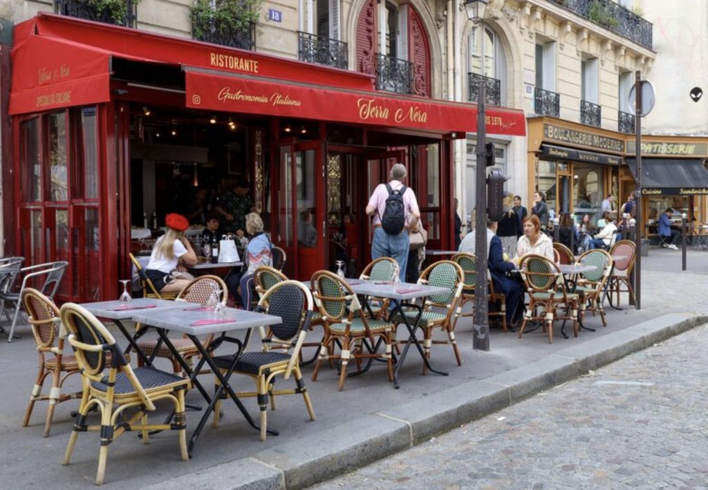 Visit the Terra Nera restaurant, Emily in Paris